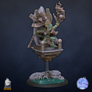Skink Priest in Palanquin - x1