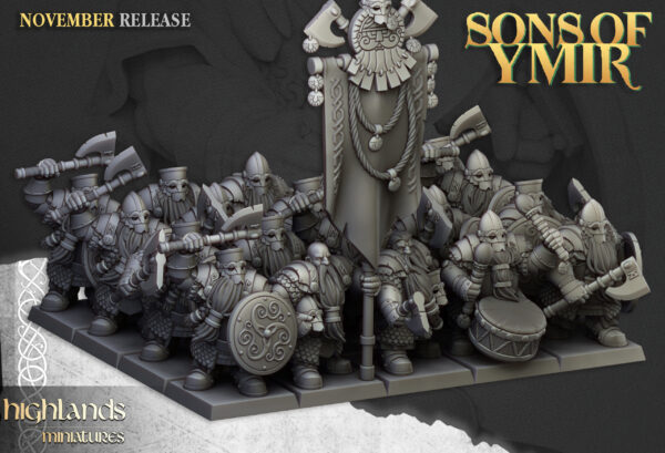 Dwarf Huscarls - 7x + 3x Command