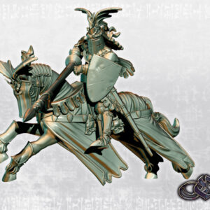 Dragon Knight on horse - Minifaktura - Druk 3D