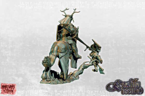 Deer Knight on horse - Minifaktura - Druk 3D