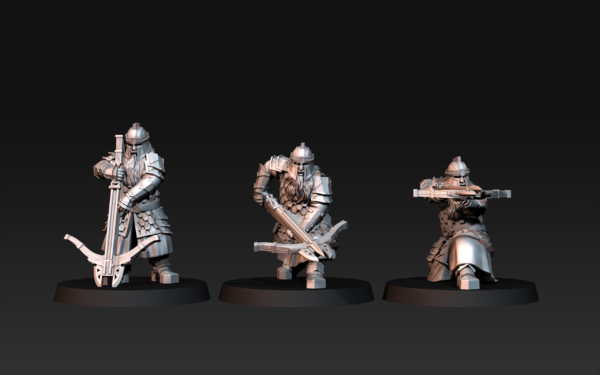 Silver Goat Dwarves Crossbowman - 3x