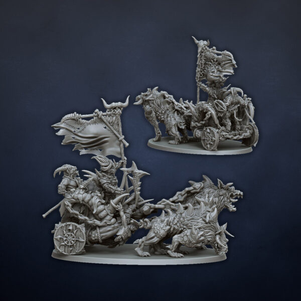 Beast Chieftain in Chariot - x1