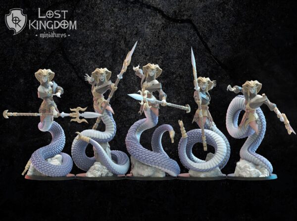 Dark Elves - Yari Naga Regiment x5 - Minifaktura