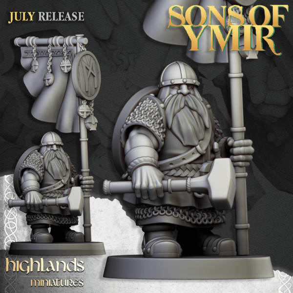Dwarf Warrior Bannerman
