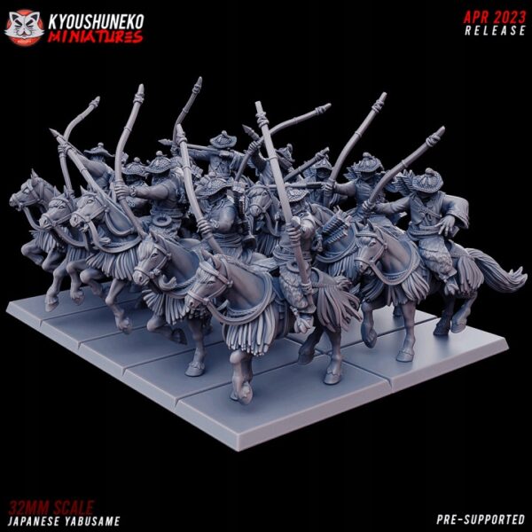 b1b228d9fbf036b00b5b4fdcc3bb0296.jpg Japanese Yabusame 5 szt.- Kyoushuneko Miniatures