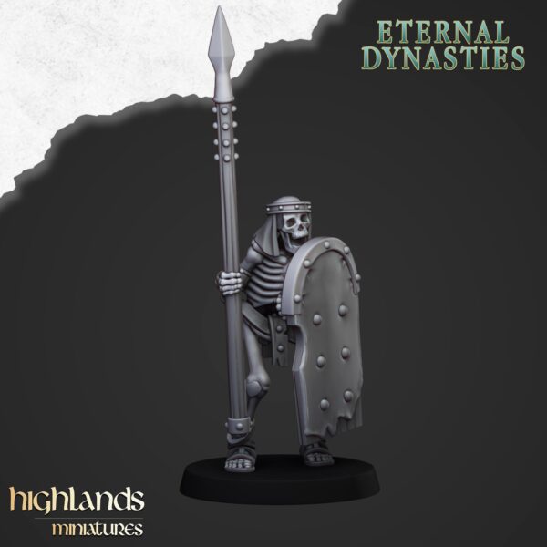 Ancient Skeletons with Spears - x10