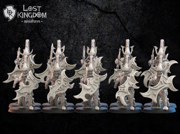 Nightfall Knights on foot x10 - Lost Kingdom Miniatures - Druk 3D