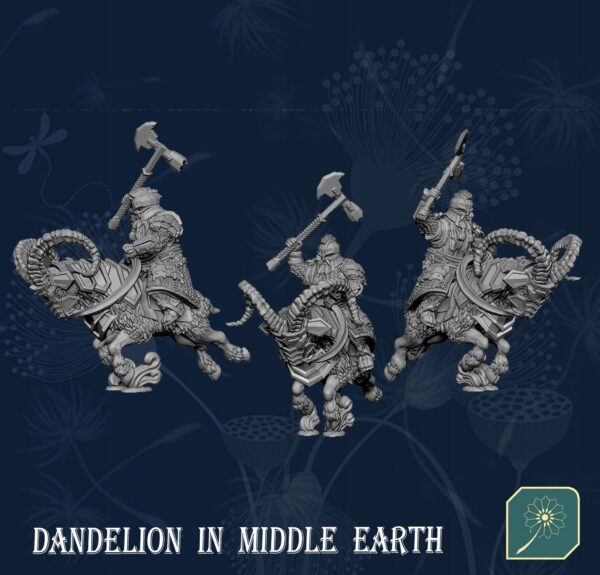 Dwarfs Ram Riders x1 - DIME - Minifaktura