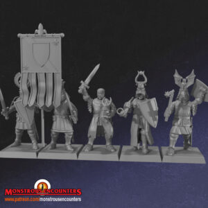 Breton Foot Knights Unit (Modularne Pozy) - Monstrous Encounters