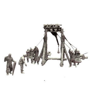 Traction Trebuchet with 12th Century Crew - Trebusz z Obsługą