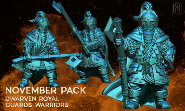 Dwarven Royal Guards - 3x