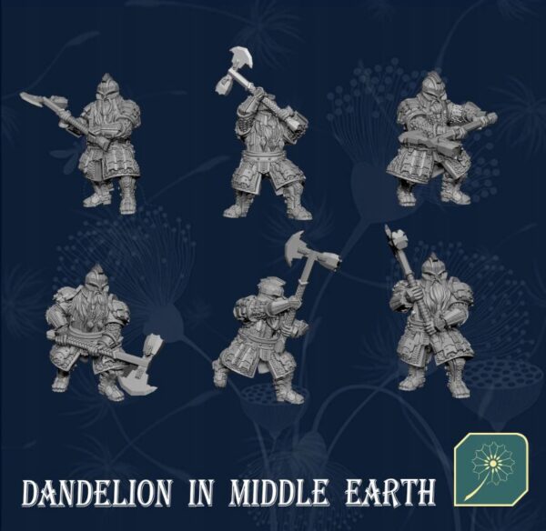 Dwarfs Warriors x 18 - DIME - Minifaktura