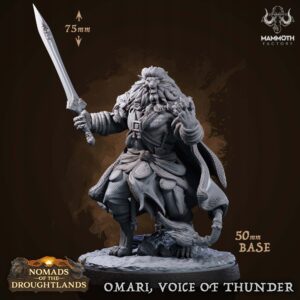 Omari, Voice of Thunder - Mammoth Factory Druk 3D