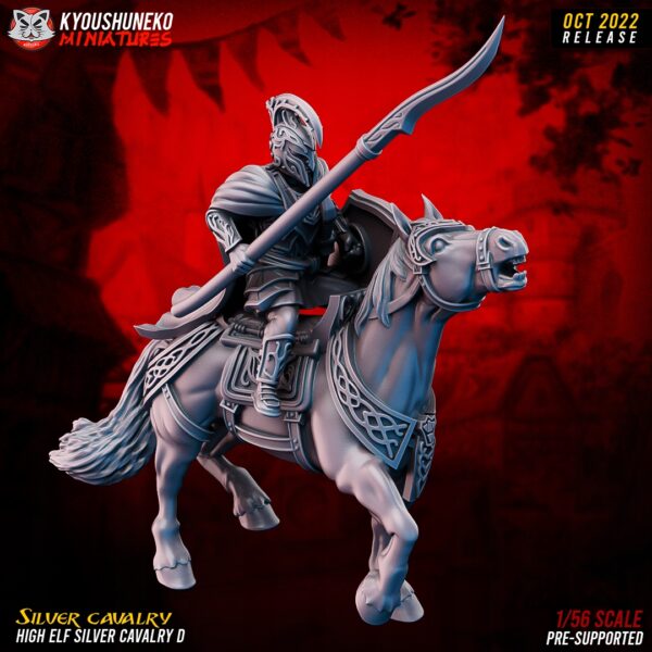 High Elf Silver Cavalry - Kyoushenko Miniatures
