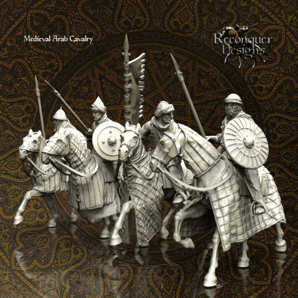 Medieval Arab Cavalry 2 - Średniowieczna Arabska Kawaleria - Zestaw x4