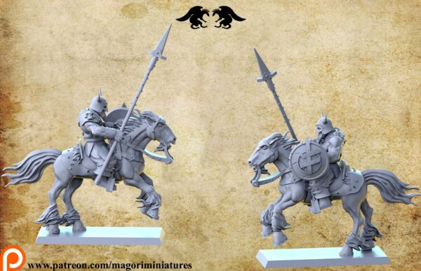 bb3a62887cfcf08ad94b6f1348d0af32.jpg Chaos Barbarian Horseman x3 - Magori Miniatures