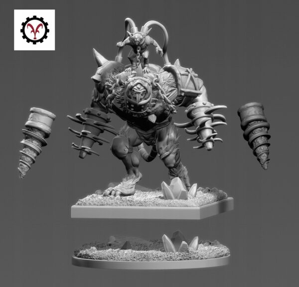 Rat Ogre Grinder - Vinciminiatures - Druk 3D