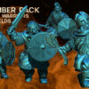 Dwarven Warriors with Shields - 4x