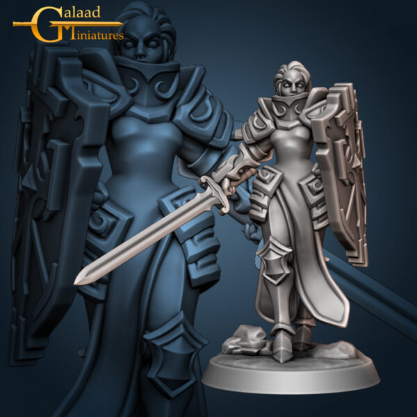 Female Knight 08 - Shield