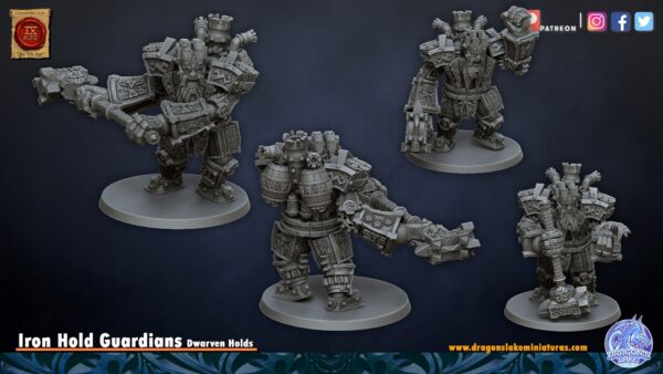 Hold Guardians Iron x3 - DL Miniatures - Druk3D