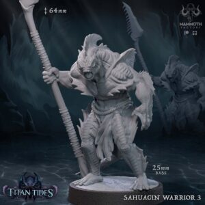 bca08ed8c0db5a254b00c436e215f694.jpg Sahuagin Warrior #3 - Mammoth Factory