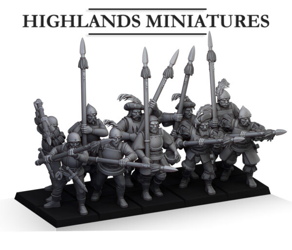 Sunland Troops with Spears - x10