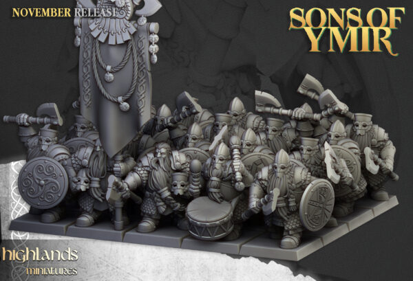 Dwarf Huscarls - 7x + 3x Command