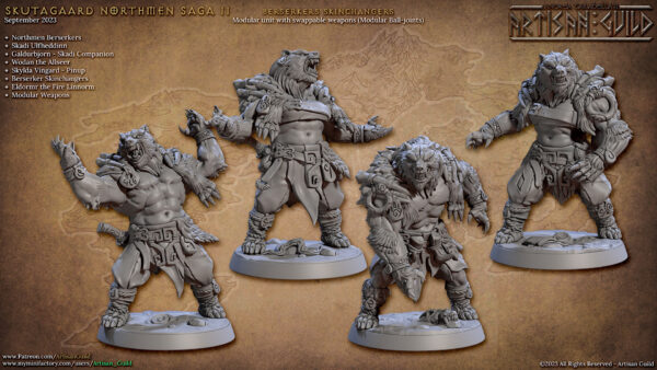 Berserker Skinchangers Bare Handed - x4