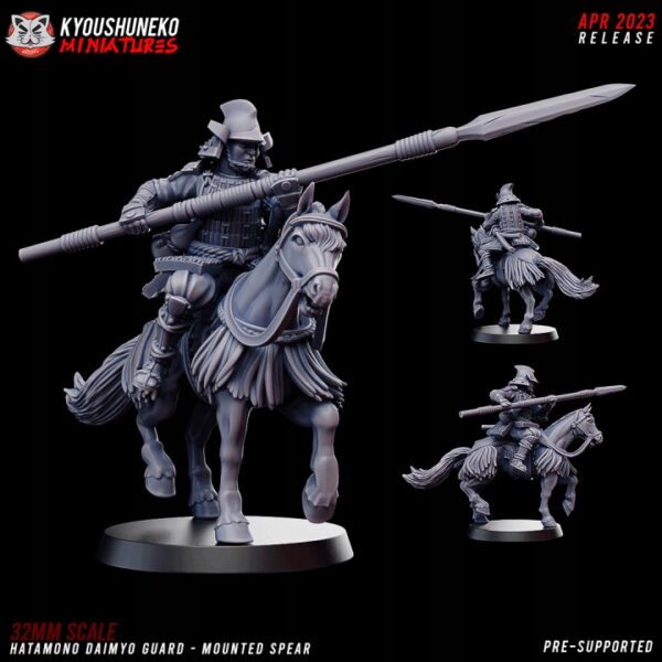 Hatamono Daimyo Guard Mounted Spear - Minifaktura