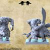 Orc Dire Boar Rider x4 Magori Miniatures