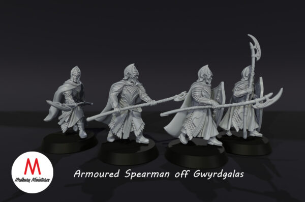 Armoured Spearman of Gwyrdgalas - Wood Elves Włócznicy