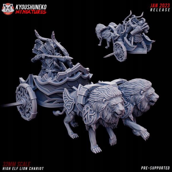 bf47717b643b61faba03d5fb4156ed26.jpg High Elf Lion Chariot - Kyoushenko Miniatures
