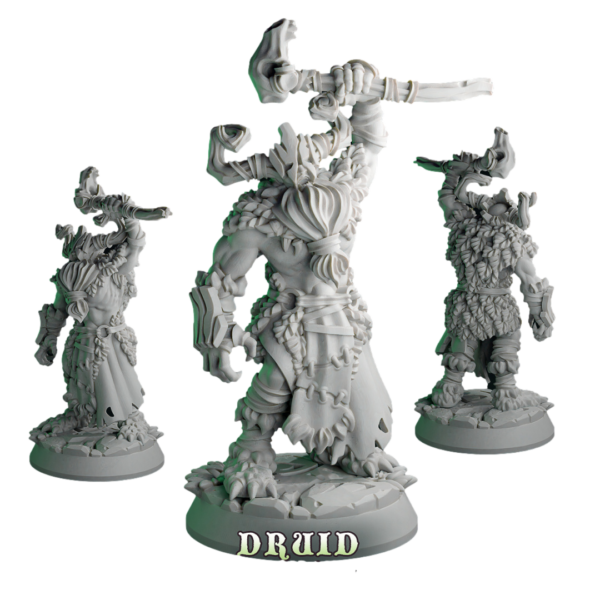 Druid in Wood Mask