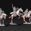 Armoured Wood Elves on Horse - 3 Pozy