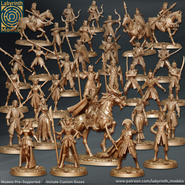Elf Archers - Łucznicy 5 Póz