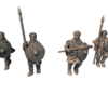 Unarmoured Vendel Era Warriors with Spears - x1