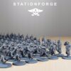 Grimguard Marching Poses - Station Forge - Druk 3D