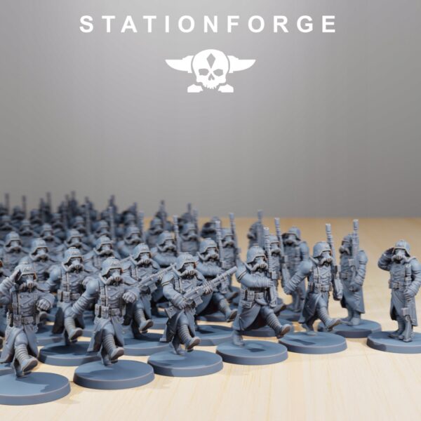 Grimguard Marching Poses - Station Forge - Druk 3D