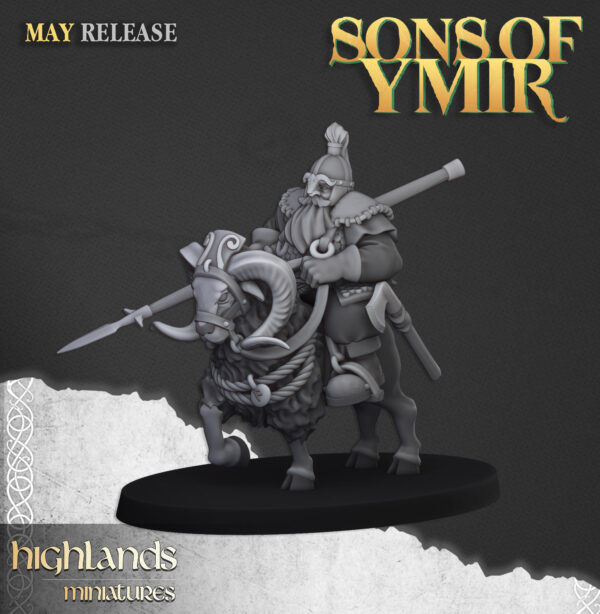 Mounted Dwarf Light Cavalry - 1x