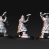 Silver Goat Dwarves with Hammer - 3x