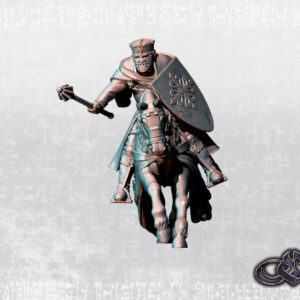 Flaín, Veteran Knight and Leader of Calatrava on horse - Minifaktura