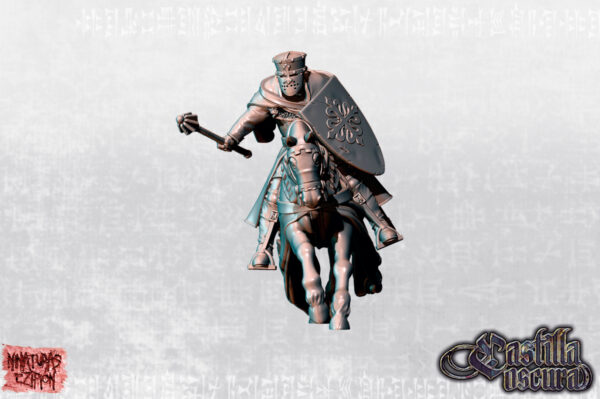 Flaín, Veteran Knight and Leader of Calatrava on horse - Minifaktura