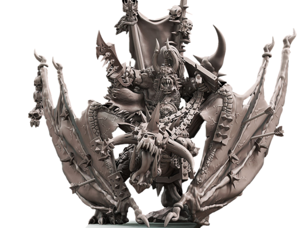 Orc Warlord Mounted on Wyvern
