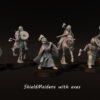 ShieldMaidens with Axes on foot - x3
