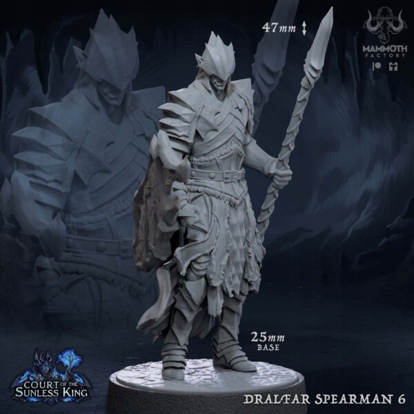 Dralfar Spearmen #6 - Mammoth Factory - Druk