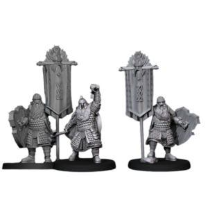 Kingdom Champion Dwarf and Banners - Czempion i Sztandary