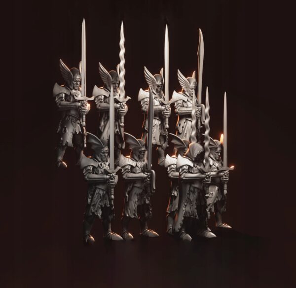 Bloodguard with Great Weapons x10 - Minifaktura - Druk 3D