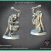 Musician Ratmen Set 1- Vinciminiatures - Druk 3D