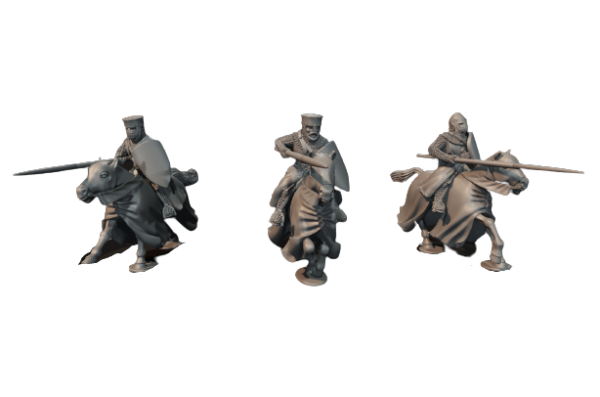 c539a6b8771a074bec563015627497dd.png 13th Century Knights with Lances - Rycerze 6 Póz