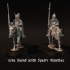 City Guard With Spears Mounted - x2